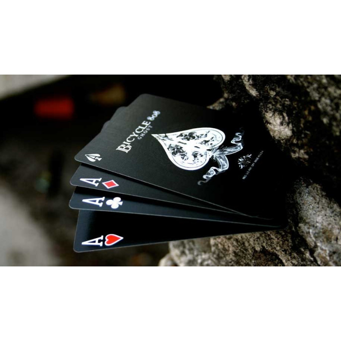 54 Cartes Bicycle Black Ghost