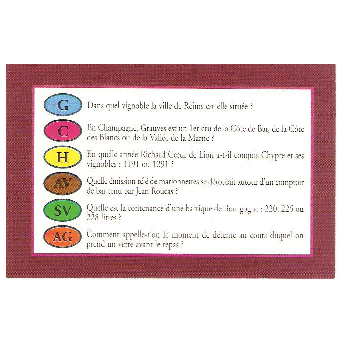 Trivial Pursuit Edition des vins