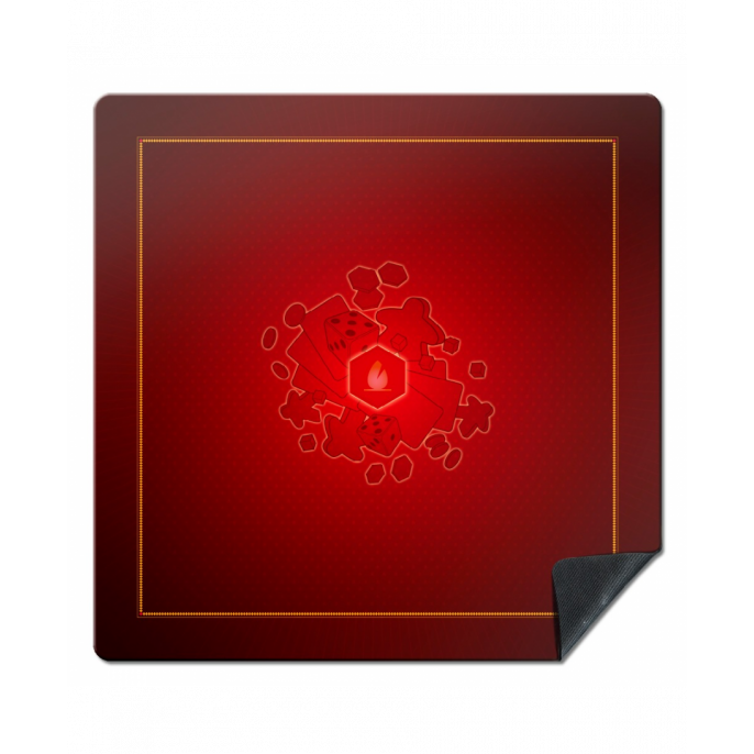 Tapis : 92x92cm Meeple Rouge