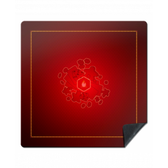 Tapis : 92x92cm Meeple Rouge