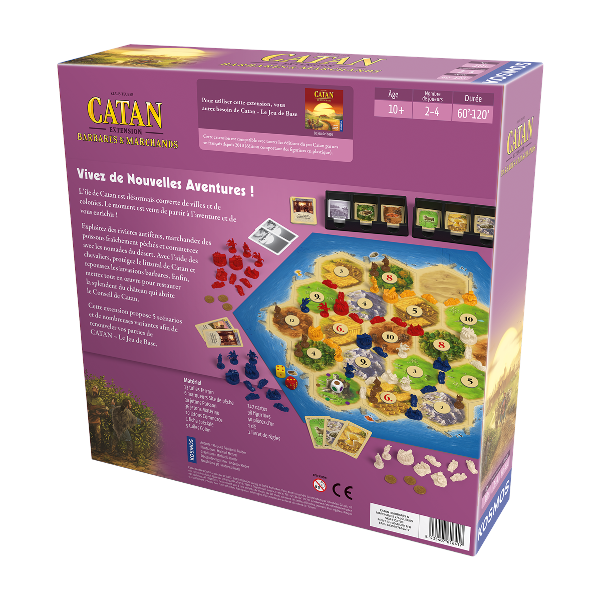 Catan Barbares & Marchands au Passe Temps Jeu Extensions catane