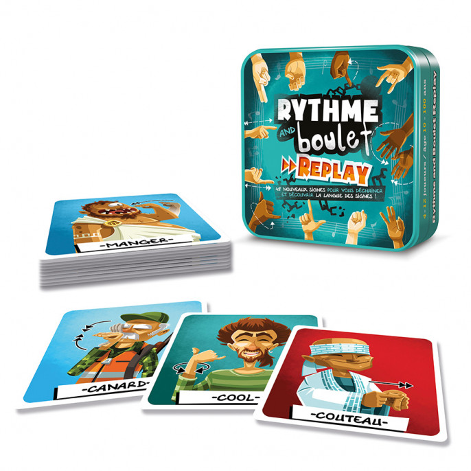 Cocktail Games | Rythme and Boulet | Jeu de société | À partir de 10 ans |  4 à 12 joueurs | 15 minutes