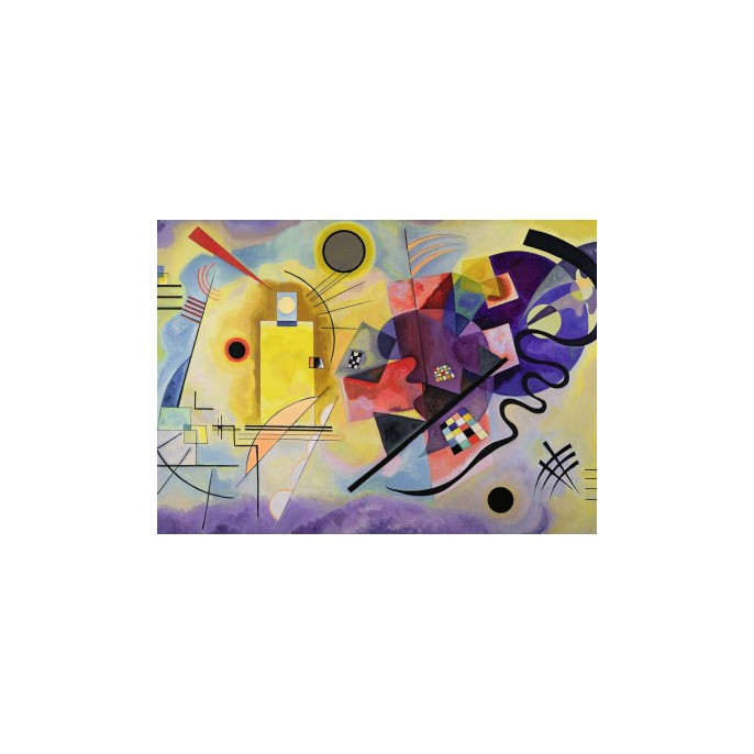 Puzzle : 1000 pièces - Jaune-rouge-bleu - Vassily Kandinsky