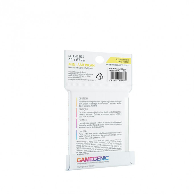 Protège Cartes : 42x65mm - Dos Mat - Gamegenic