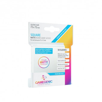 Protège Cartes : 71x71mm - Dos Mat - Gamegenic