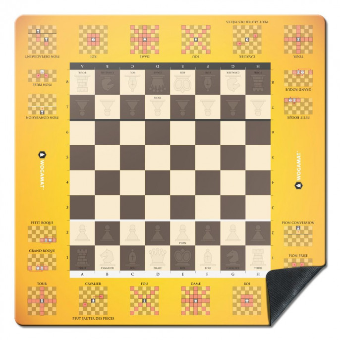 Tapis : Echecs pédagogiques - 40x40cm