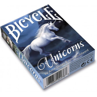 54 Cartes Bicycle Anne Stokes Unicorns