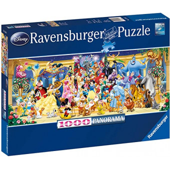 Puzzle 1000 pièces : Photo de groupe Disney (Panorama)