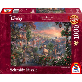 Puzzle : 1000 pièces - Disney La Belle et le Clochard