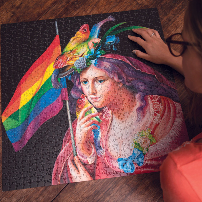 Puzzle : 1000 pièces - Liberty Rainbow