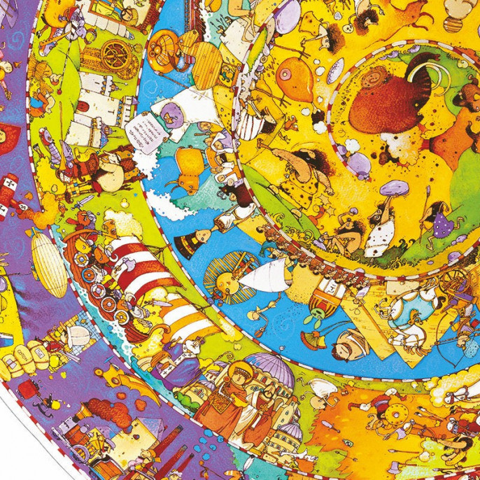 Puzzle : 350 pièces- L'histoire du monde et son livret