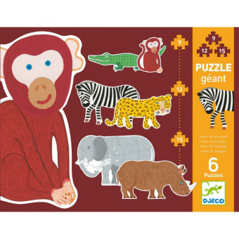 Puzzle Géant : 9-12-15 pièces - Henry et ses amis