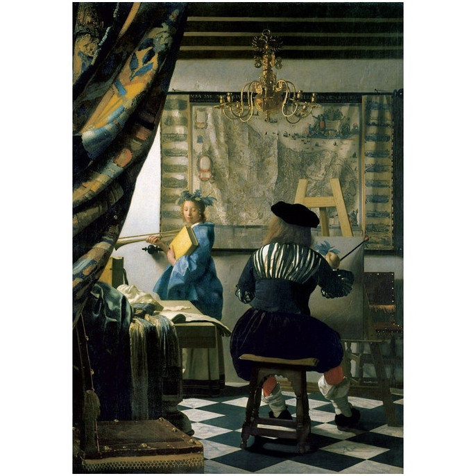 Puzzle : 1000 pièces - Vermeer - Studio d'artiste