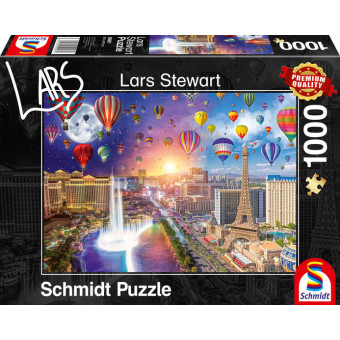 Puzzle : 1000 pièces - Vegas - L. Stewart