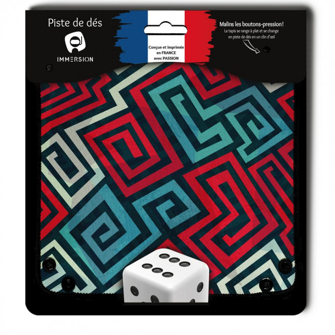 Piste de dés en néoprène - Maze Pattern