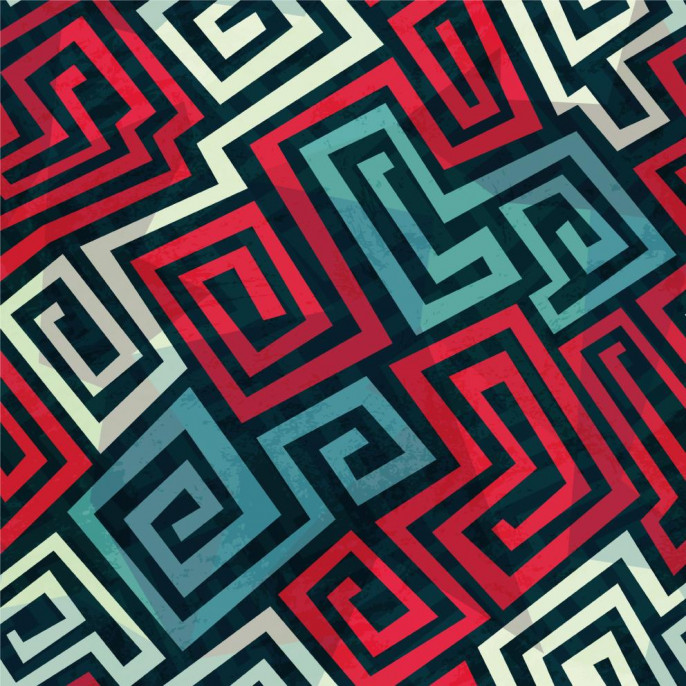 Piste de dés en néoprène - Maze Pattern