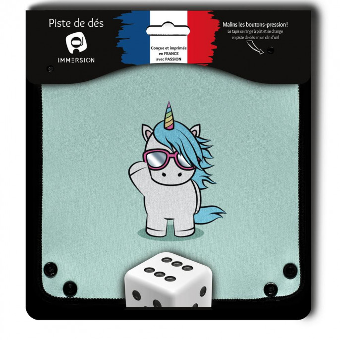Piste de dés en néoprène - Small Hello Unicorn