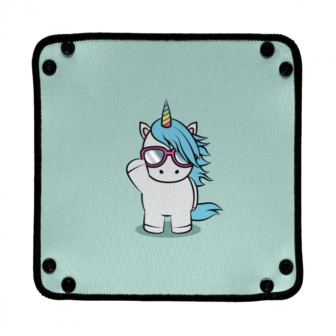 Piste de dés en néoprène - Small Hello Unicorn