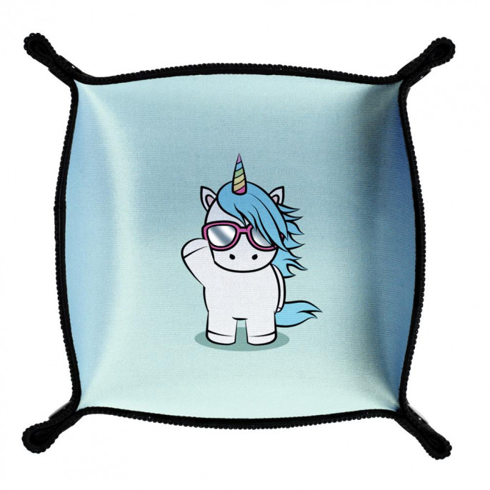 Piste de dés en néoprène - Small Hello Unicorn