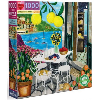 Puzzle : 1000 pièces - Cats in Positano