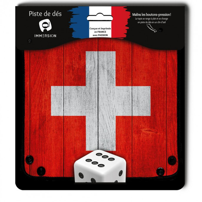 Piste de dés : Wood Swiss Flag