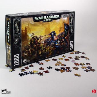 Puzzle 1000 pièces : Warhammer 40K - Roboute Guilliman vs Black Legion