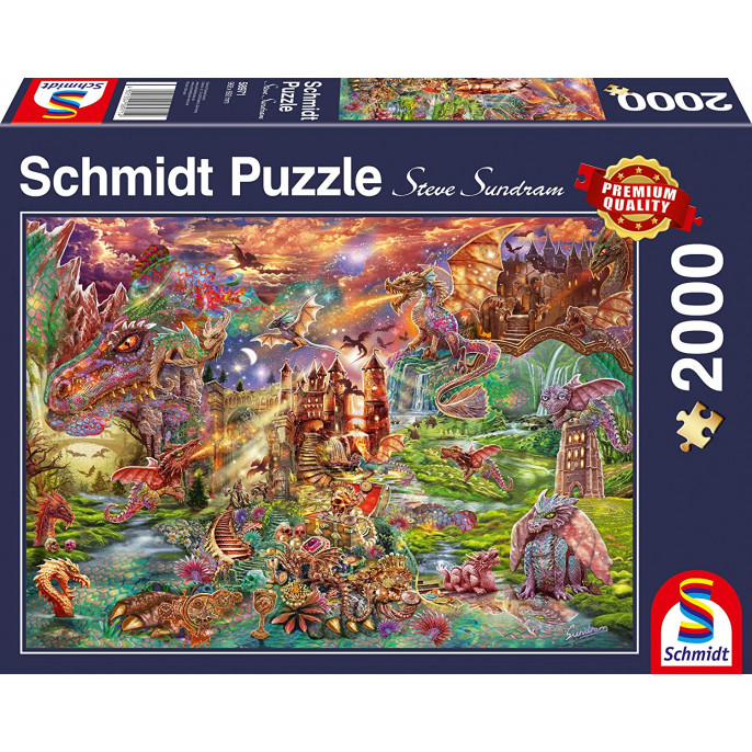 Puzzle : 2000 pièces - Le Trésor des Dragons