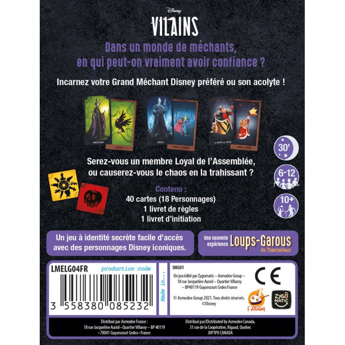 L'Assemblée des Vilains : Un Jeu Loups-Garous