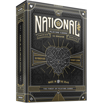 54 Cartes Bicycle National Noir