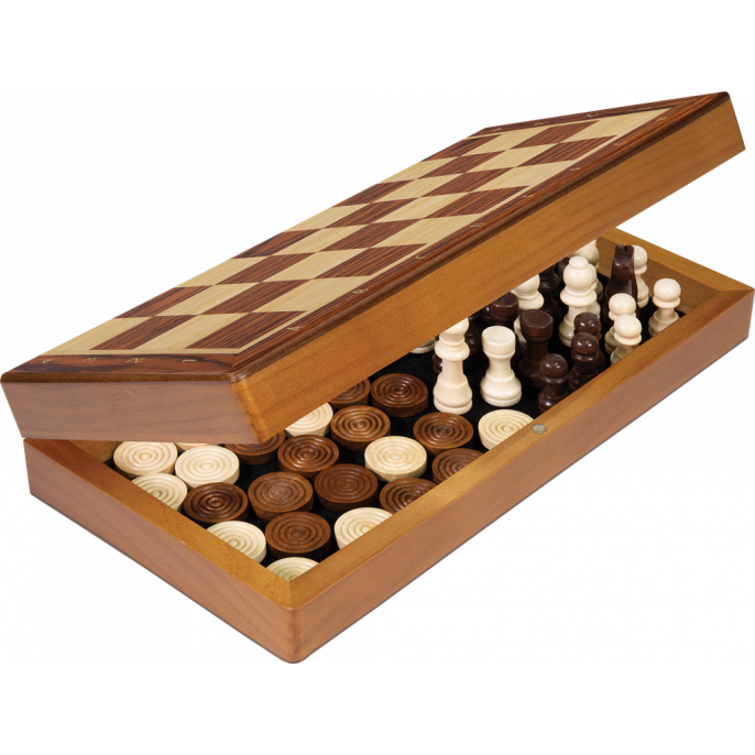 Jeu d'Échecs et de Dames Pliable