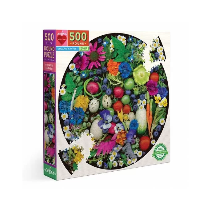 Puzzle : 500 pièces Rond - Organic Harvest