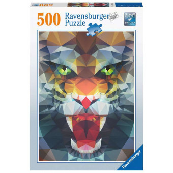 Puzzle : 500 pièces - Lion en Polygone