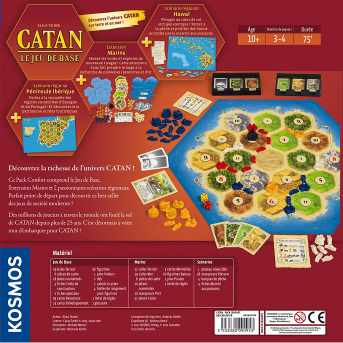 Catan : Pack Confort (Jeu de base & Marins)