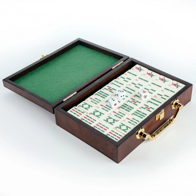 Petit Mahjong boite bois