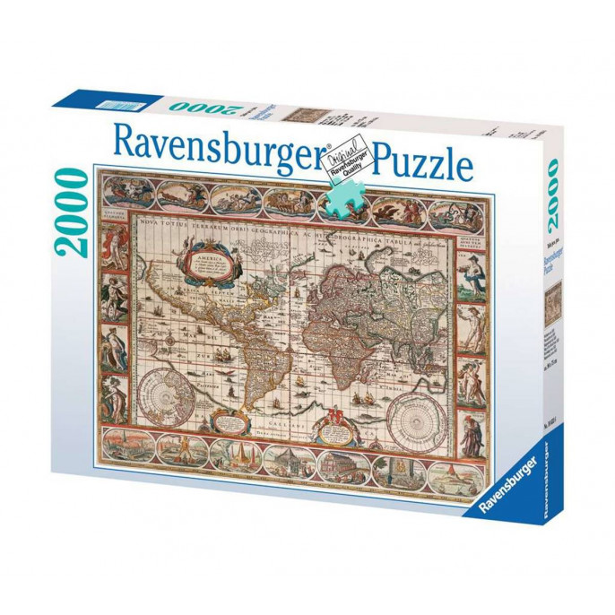 Puzzle : 2000 pièces - Planisphère de 1650