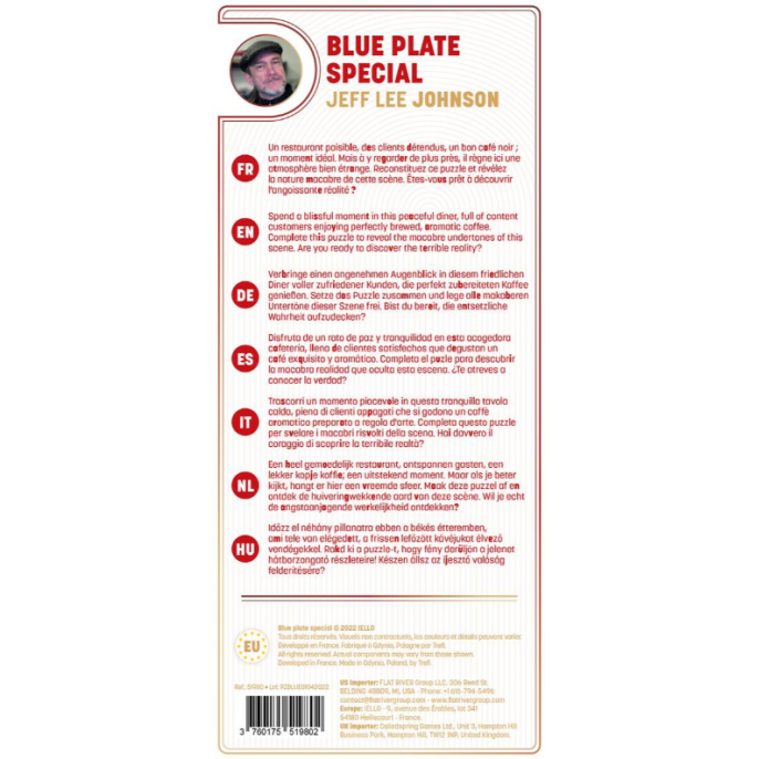 Puzzle Macabre : 1000 pièces - Blue Plate Special