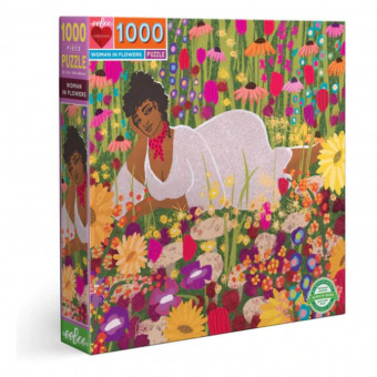 Puzzle : 1000 pièces - Woman in Flowers