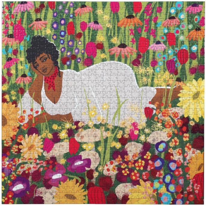 Puzzle : 1000 pièces - Woman in Flowers