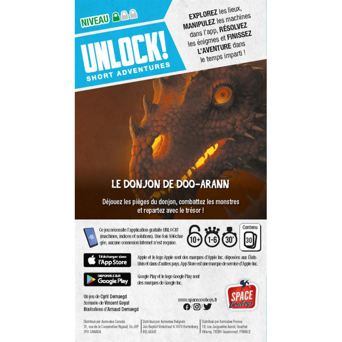 Unlock Mini Aventure 4 : Le Donjon de Doo-Arann