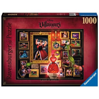 Puzzle : 1000 pièces - La Reine de Coeur - Villainous