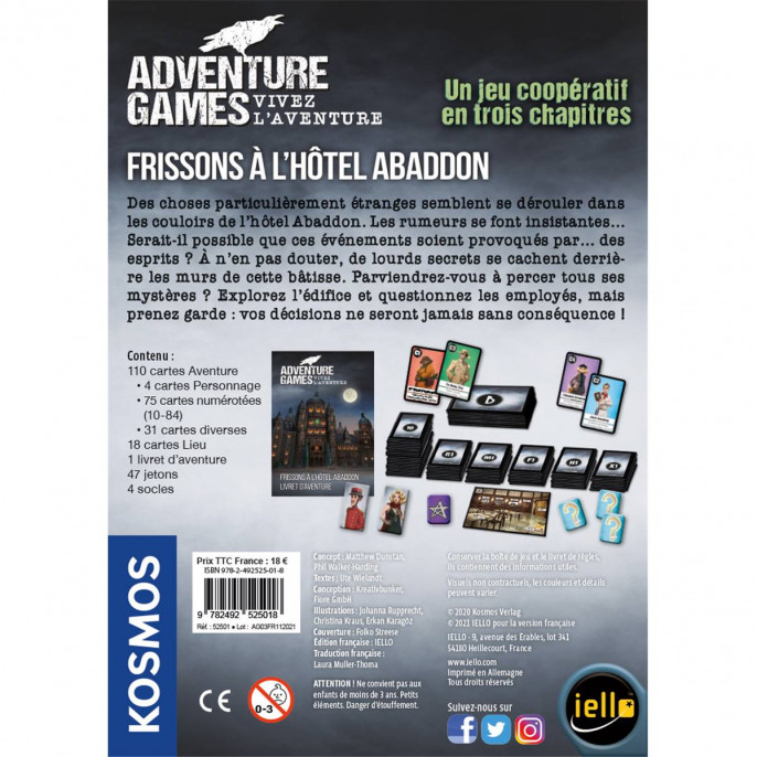 Adventure Games : Frissons à l'Hotel Abaddon