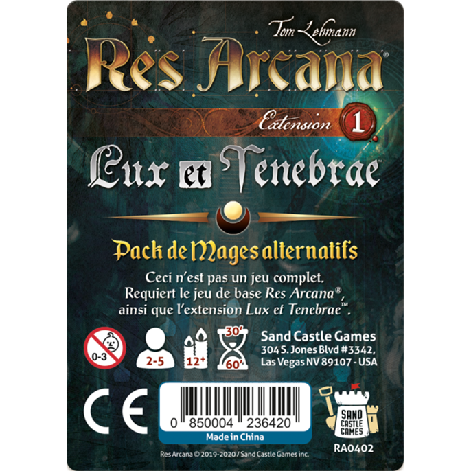 Res Arcana : Lux & Tenebrae - Mages Alternatifs