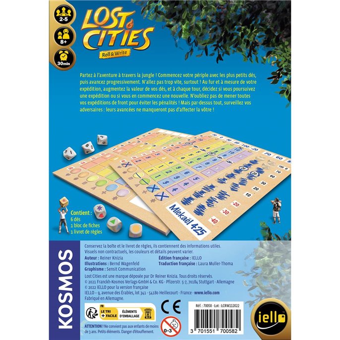 Lost Cities : Roll  et  Write