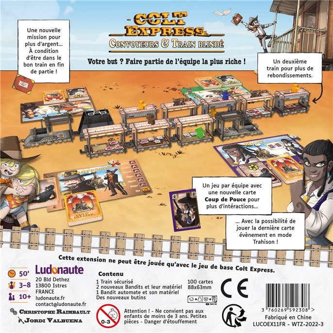 Colt Express : Convoyeurs et Train Blindé