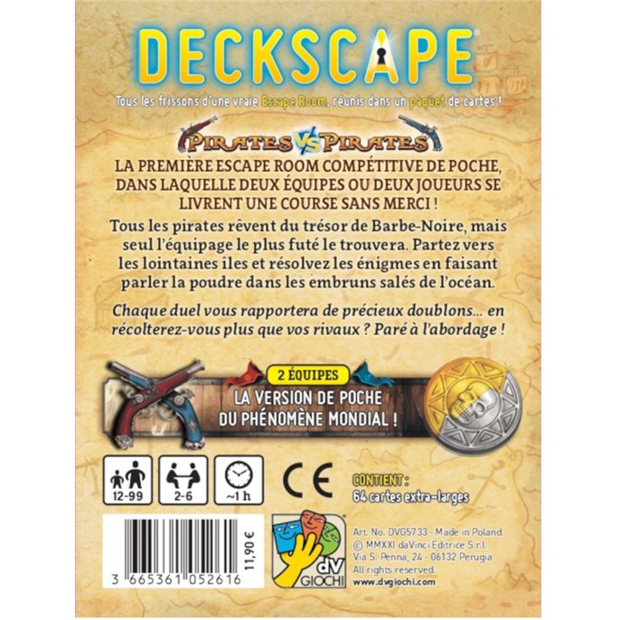 Deckscape : L'Île au Trésor - Pirates vs Pirates