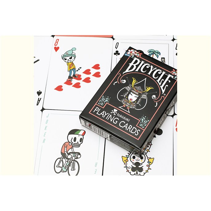 54 cartes Bicycle : Tokidoki Noir