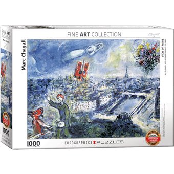 Puzzle : 1000 pièces - Marc Chagall - Vue de Paris