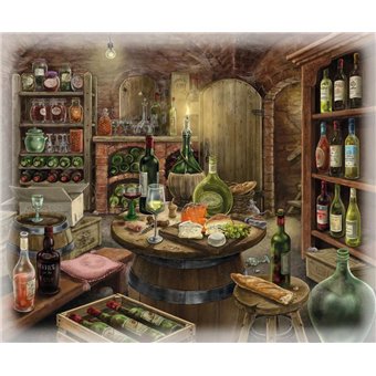 Escape Puzzle 99 pièces : Le Cave à Vin du Manoir