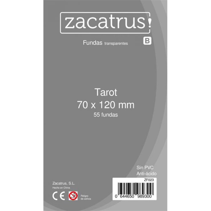 Protège-cartes : 70x120mm Zacatrus - Lot de 55