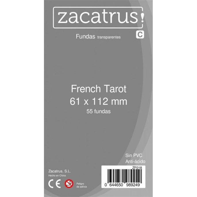 Protège-cartes : 61x112mm Zacatrus - Lot de 55